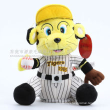 ICTI audits OEM/ODM factory toy sale plush tiger toy with hat and clothes